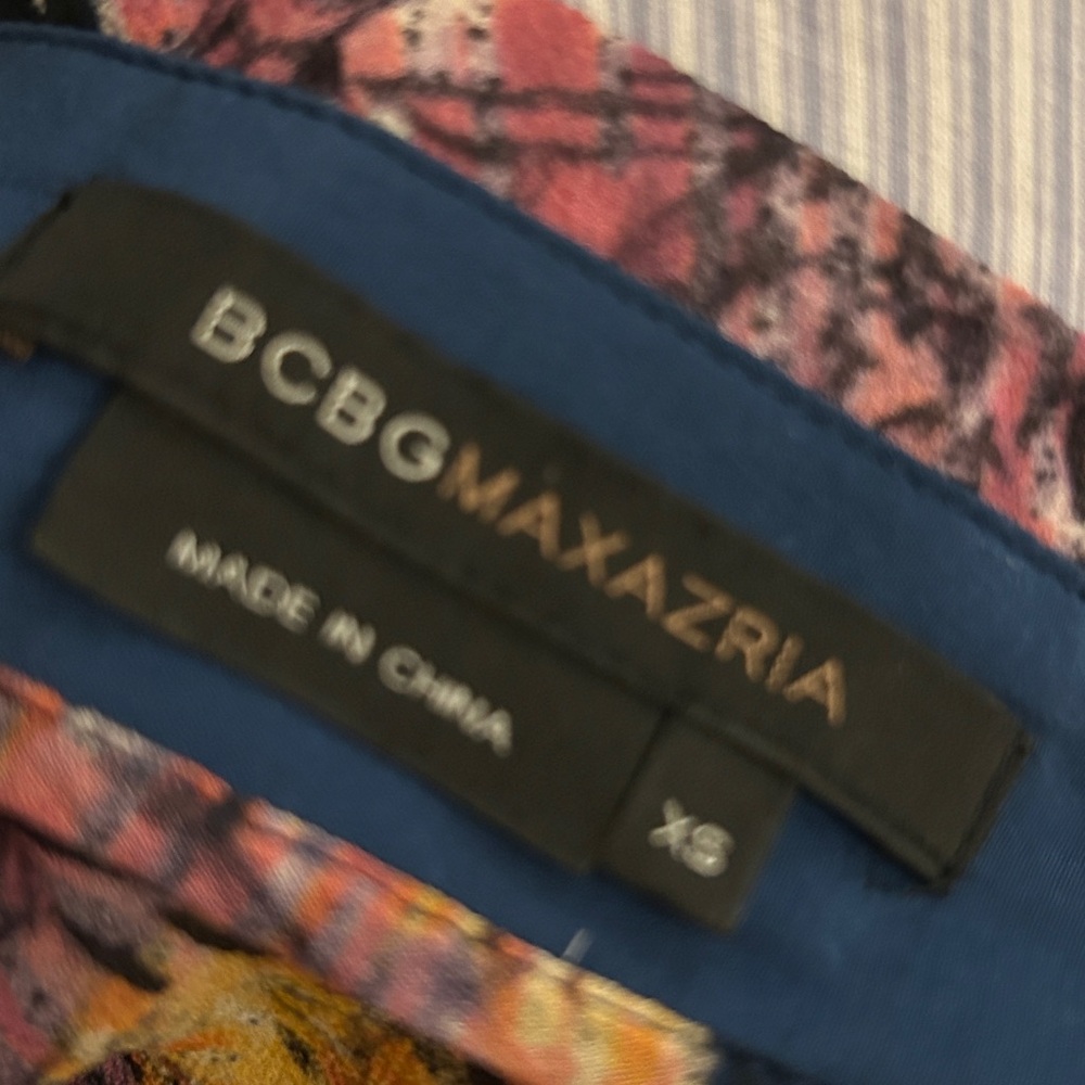 BCBG Silk Multicolor Spaghetti Strap Top - Picture 5 of 5